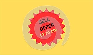 Sell offer up to twenty five percent on all products