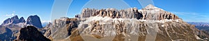 Sella Gruppe and Piz Boe, Dolomites mountains, Italy