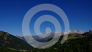 Sella pass in Dolomites