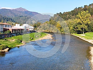 Sella river at Arriondas city, Asturias, Spain