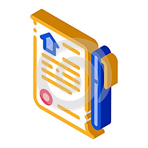 Selling Buying Agreement isometric icon vector illustration