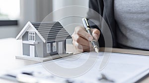 Selling a house with insurance, Sales managers or dealers have signed approval
