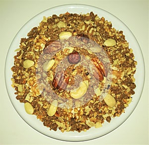 Sellou - Moroccan dessert of ground nuts