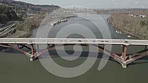 Sellwood Bridge Portland Oregon on the Willamette River