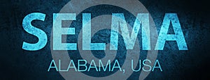 Selma. Alabama. USA special blue banner background photo