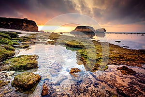 Selong Belanak Beach, Mandalika, Lombok, West Nusa Tenggara, Indonesia photo