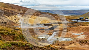 Seltun geothermal area Reykjanes peninsula, Iceland