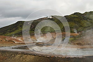 SeltÃºn geothermal area in Reykjanes, Iceland