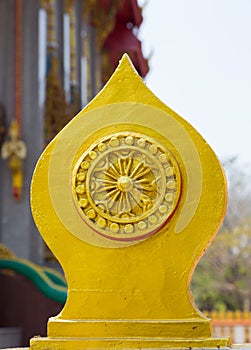 Sema is a symbol In the temple of Buddhism. photo