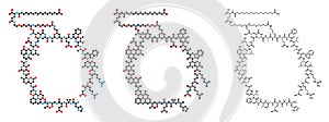 Semaglutide diabetes drug molecule (incretin agonist photo