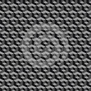 Seamless pattern 3d square illustration