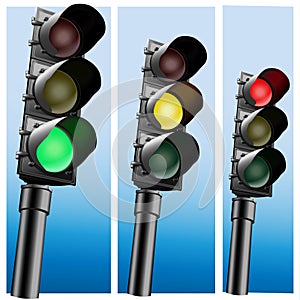 Semaphore Realistic Traffic lights.