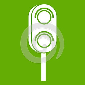 Semaphore trafficlight icon green photo