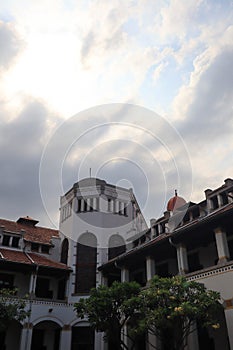 Semarang,December 2022.Lawang Sewu, Seribu Pintu is a building in Semarang, Central Java, Indonesia, the head office building of