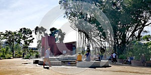 Sembawang hot springs in Singapore