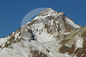 Semenov-Bashi peak 3602 m. Dombai, Karachay-Cherkessia, Russia