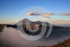 Semeru volcano on Java, Indonesia