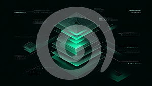 Semi Abstract Backstepping Control Minimalist Dark Background Step by Step Control