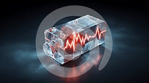 Semi Abstract Debouncing Switch Minimalist Dark Background Clean Pulse