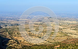 Semi-arid plateau in the Ethiopian Highlands