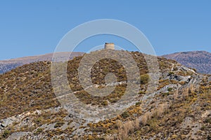 Landscape of La Alpujarra near Berja Almeria