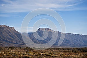 Semi-desert Lanscape with Gamka Mountains