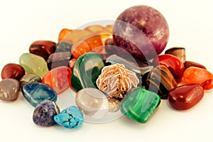 Semi precious stones / Crystal Stone Types / healing stones, worry stones, palm stones, ponder stones.