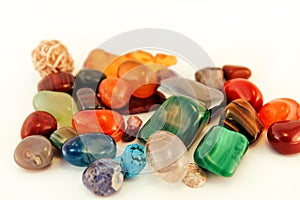 Semi precious stones / Crystal Stone Types / healing stones, worry stones, palm stones, ponder stones.