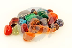 Semi precious stones / Crystal Stone Types / healing stones, worry stones, palm stones, ponder stones.