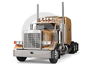 Semi - trailer truck - long haul - gold