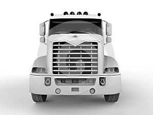 Semi truck front view