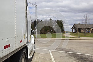 Semi Truck on the rest area