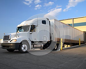 Semi Truck / Tractor Trailer at loading dock