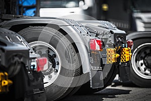 Semi Truck Tractors Closeup