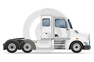 Semi truck trailer vector illustration