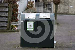 semi underground collection container for Organic waste in Nieuwerkerk aan den IJssel