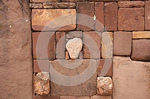 Semi-Underground Temple - Semisubterraneo - with many heads, Tiwanaku