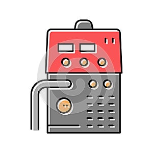 semiautomatic device color icon vector illustration