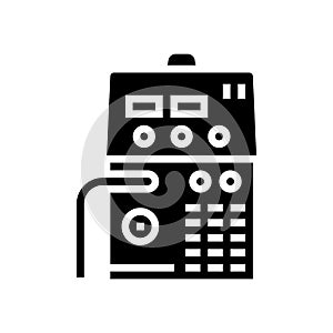 semiautomatic device glyph icon vector illustration