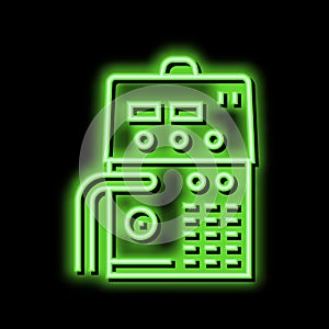 semiautomatic device neon glow icon illustration