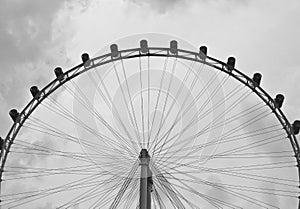 Semicircle Big Ferris Wheel Background