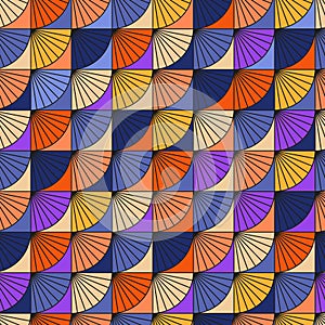 Semicircles squared seamless pattern photo