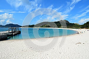 Semicircular beach (Islas Cies)