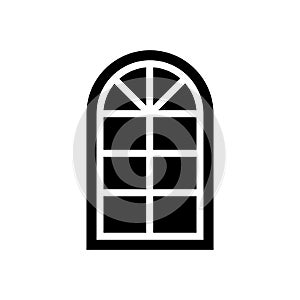 Semicircular window icon