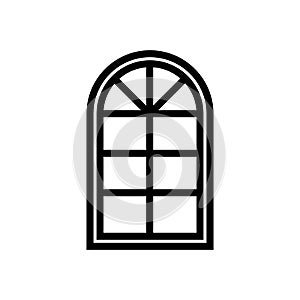 Semicircular window icon photo