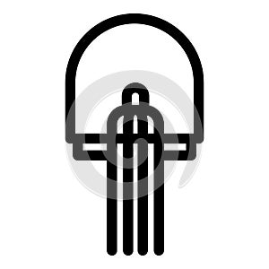 Semiconductor diode icon, outline style