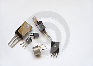 Semiconductor materials on a grey