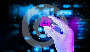 Semiconductor or microchip concepts.technology developments.electronic industrial.computer engineering