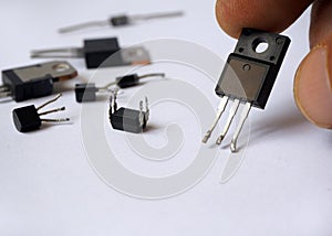 Semiconductor silicone transistor