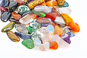 Semiprecious natural stones photo